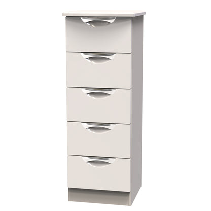 Camden Tall Tallboy Off-White 5 Drawers 108cm