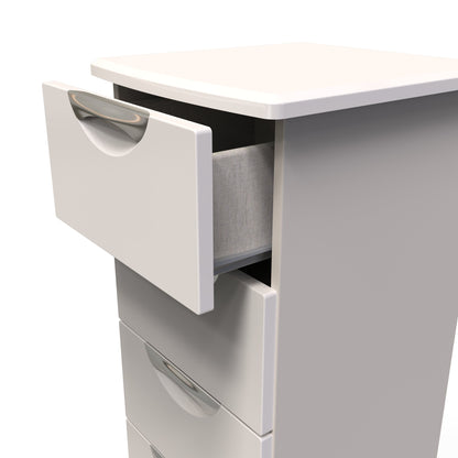 Camden Tall Tallboy Off-White 5 Drawers 108cm