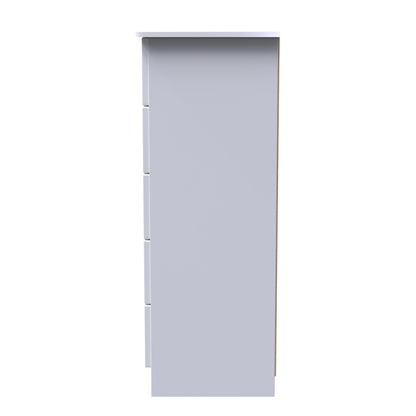 Camden Tall Tallboy White 5 Drawers 108cm