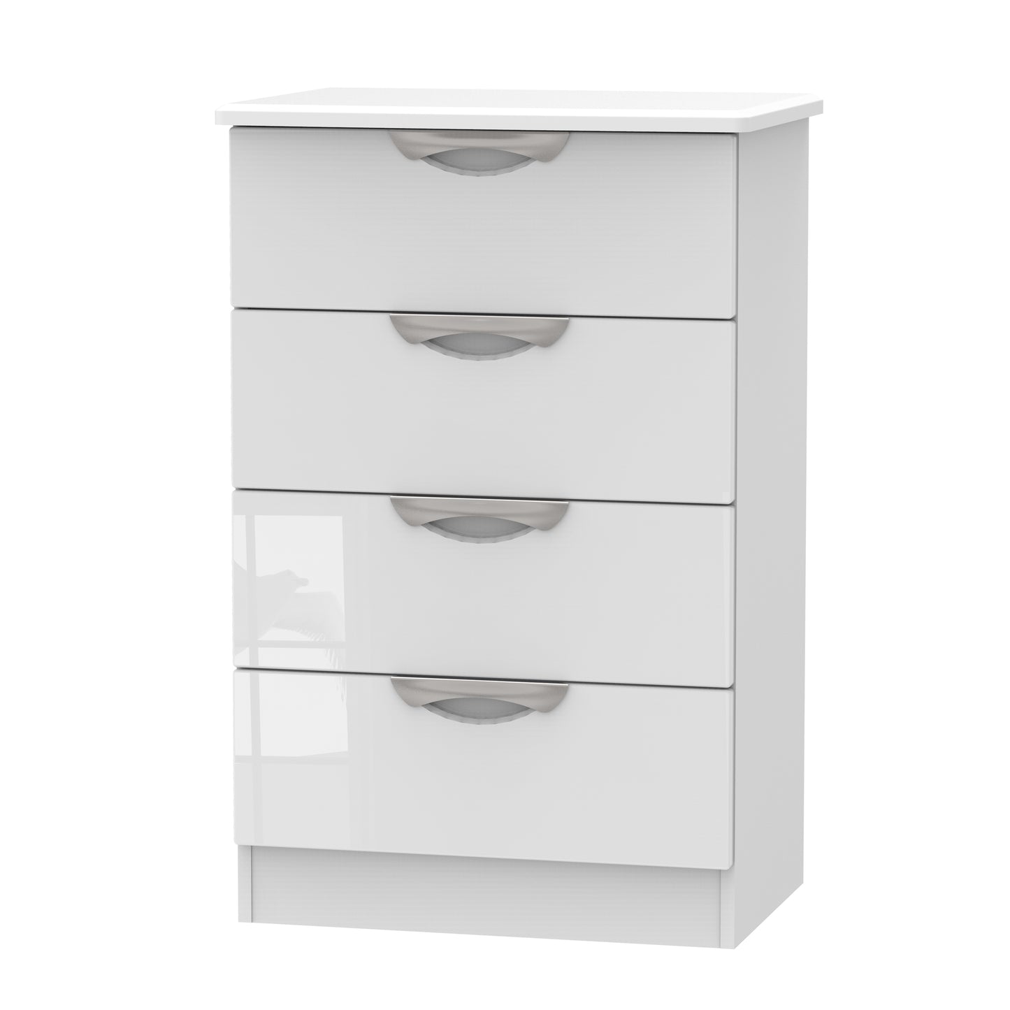 Camden Chest of Drawers White 4 Drawers 58cm