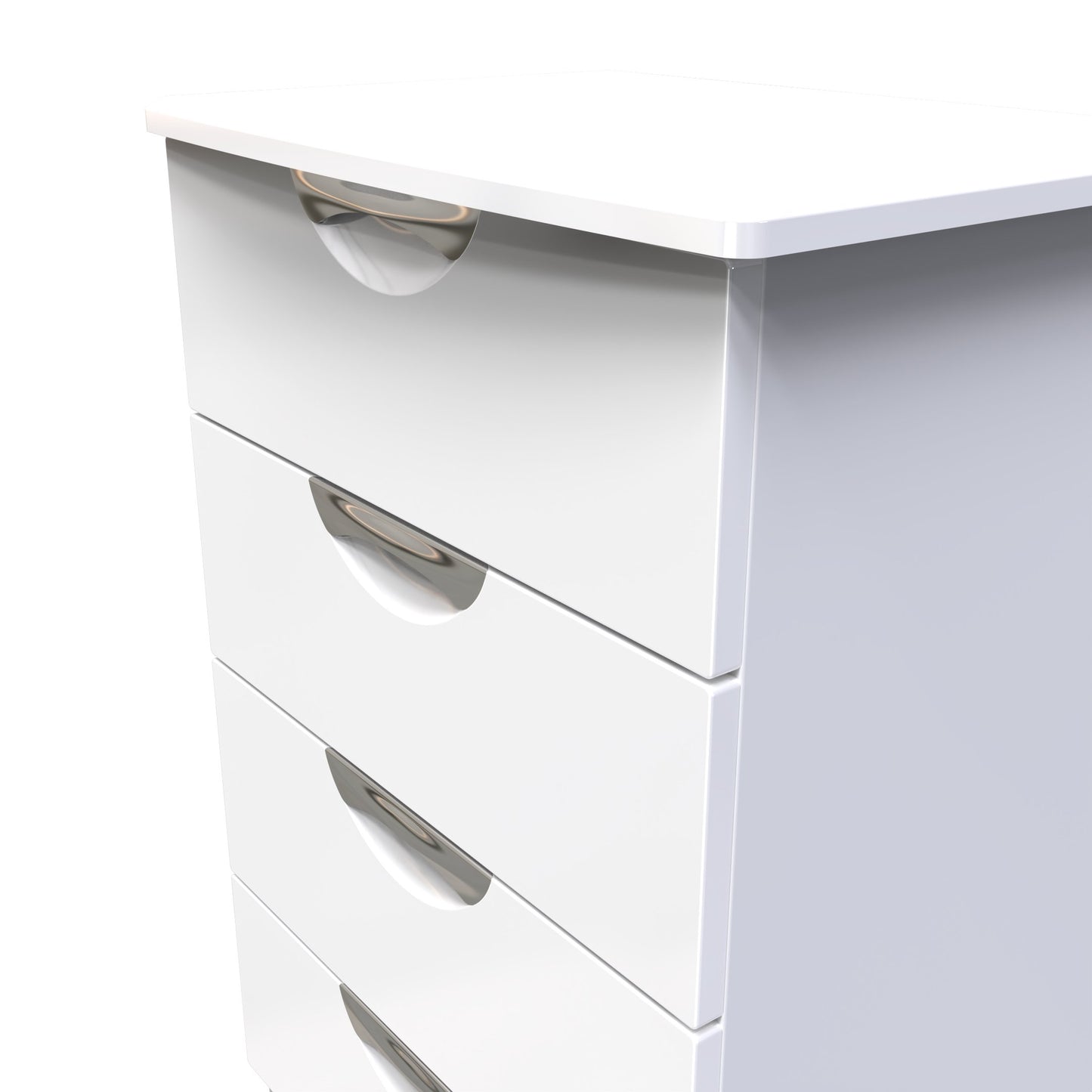 Camden Chest of Drawers White 4 Drawers 58cm