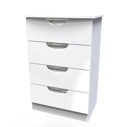 Camden Chest of Drawers White 4 Drawers 58cm