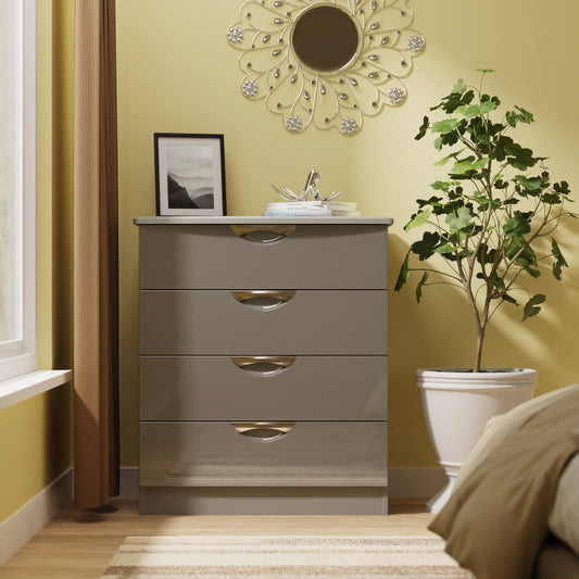 Camden Chest of Drawers Grey 4 Drawers 89cm