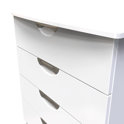 Camden Chest of Drawers White 4 Drawers 77cm