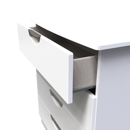 Camden Chest of Drawers White 4 Drawers 77cm