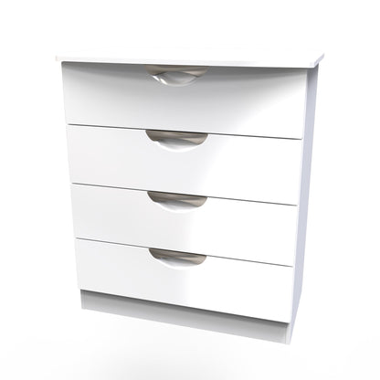 Camden Chest of Drawers White 4 Drawers 77cm
