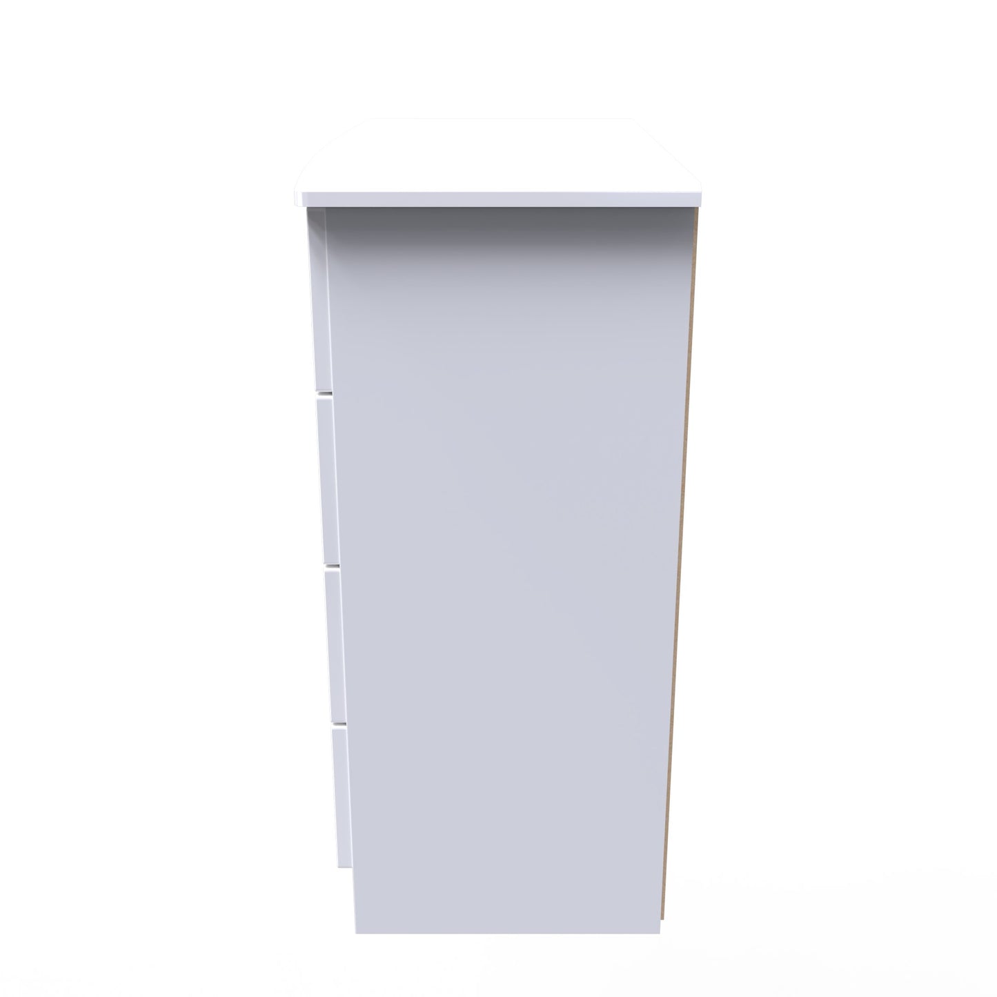 Camden Chest of Drawers White 4 Drawers 77cm