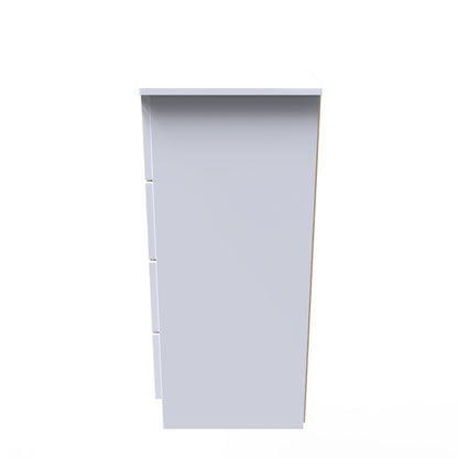 Camden Chest of Drawers White 4 Drawers 77cm