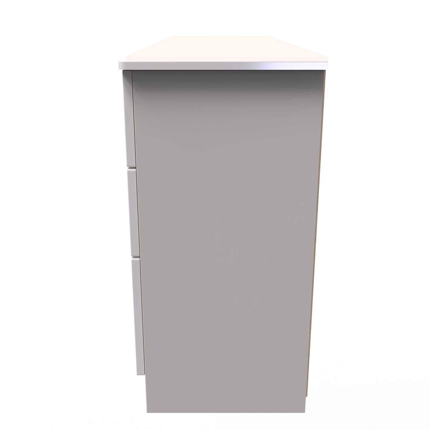 Camden Desk Off-White 6 Drawers 128cm