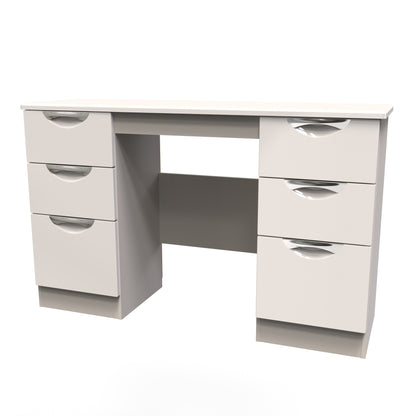 Camden Desk Off-White 6 Drawers 128cm
