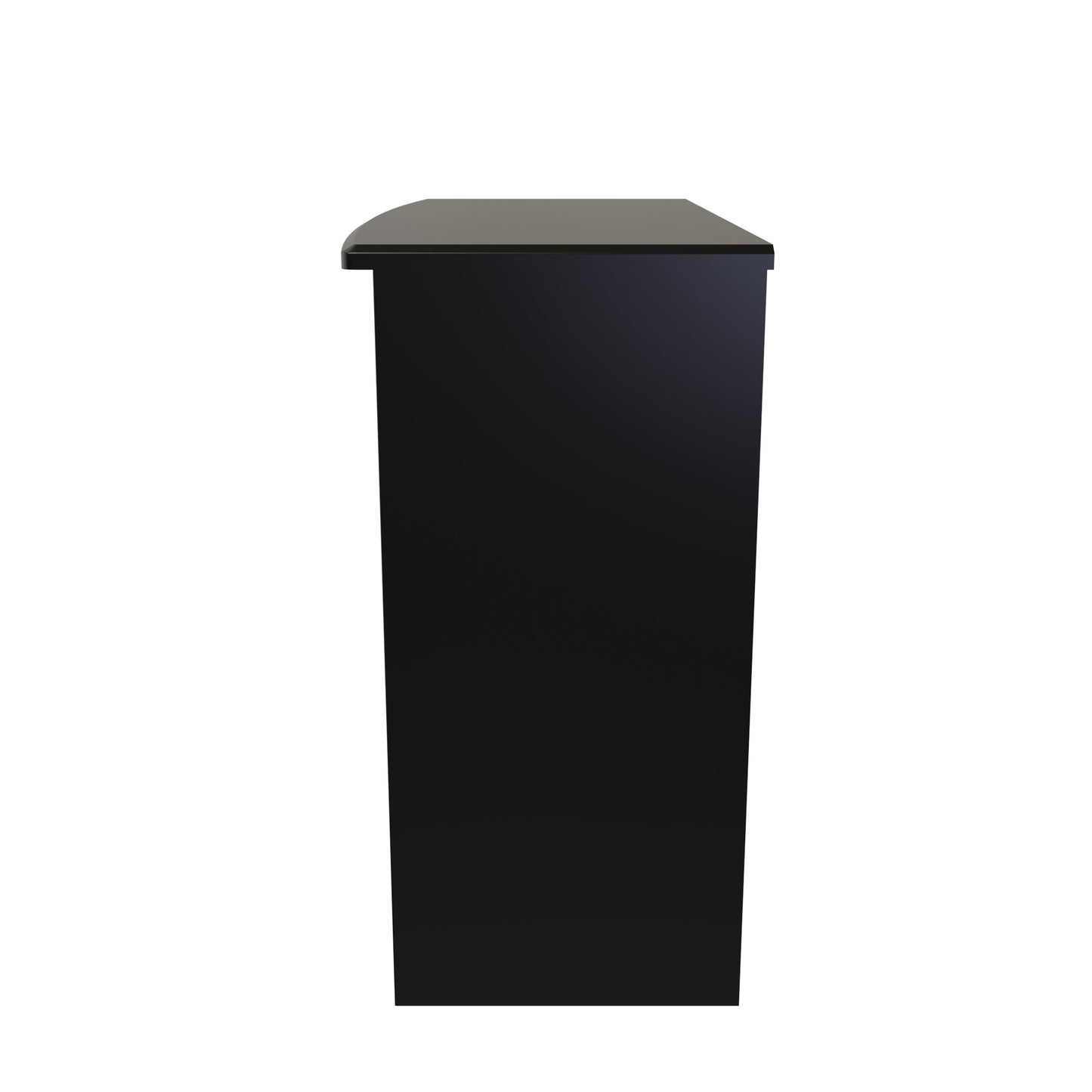 Camden Desk Black 3 Drawers 93cm