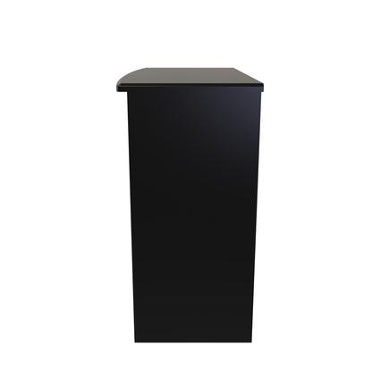 Camden Desk Black 3 Drawers 93cm