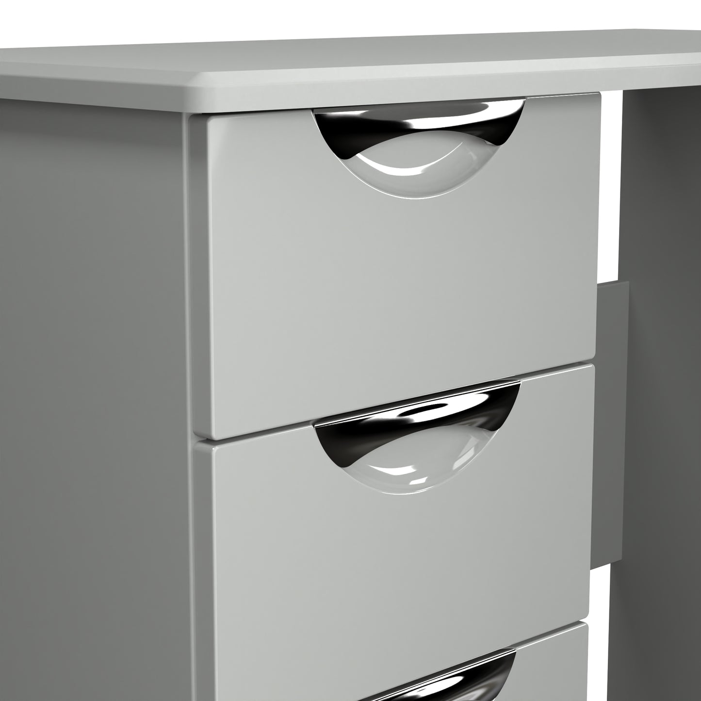Camden Desk Grey 3 Drawers 93cm
