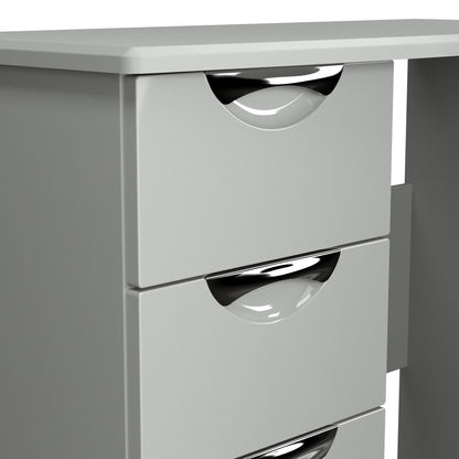 Camden Desk Grey 3 Drawers 93cm