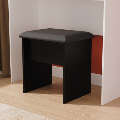 Camden Dressing Stool Black 50cm