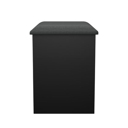 Camden Dressing Stool Black 50cm