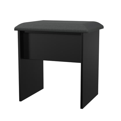 Camden Dressing Stool Black 50cm