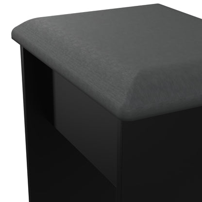 Camden Dressing Stool Black 50cm
