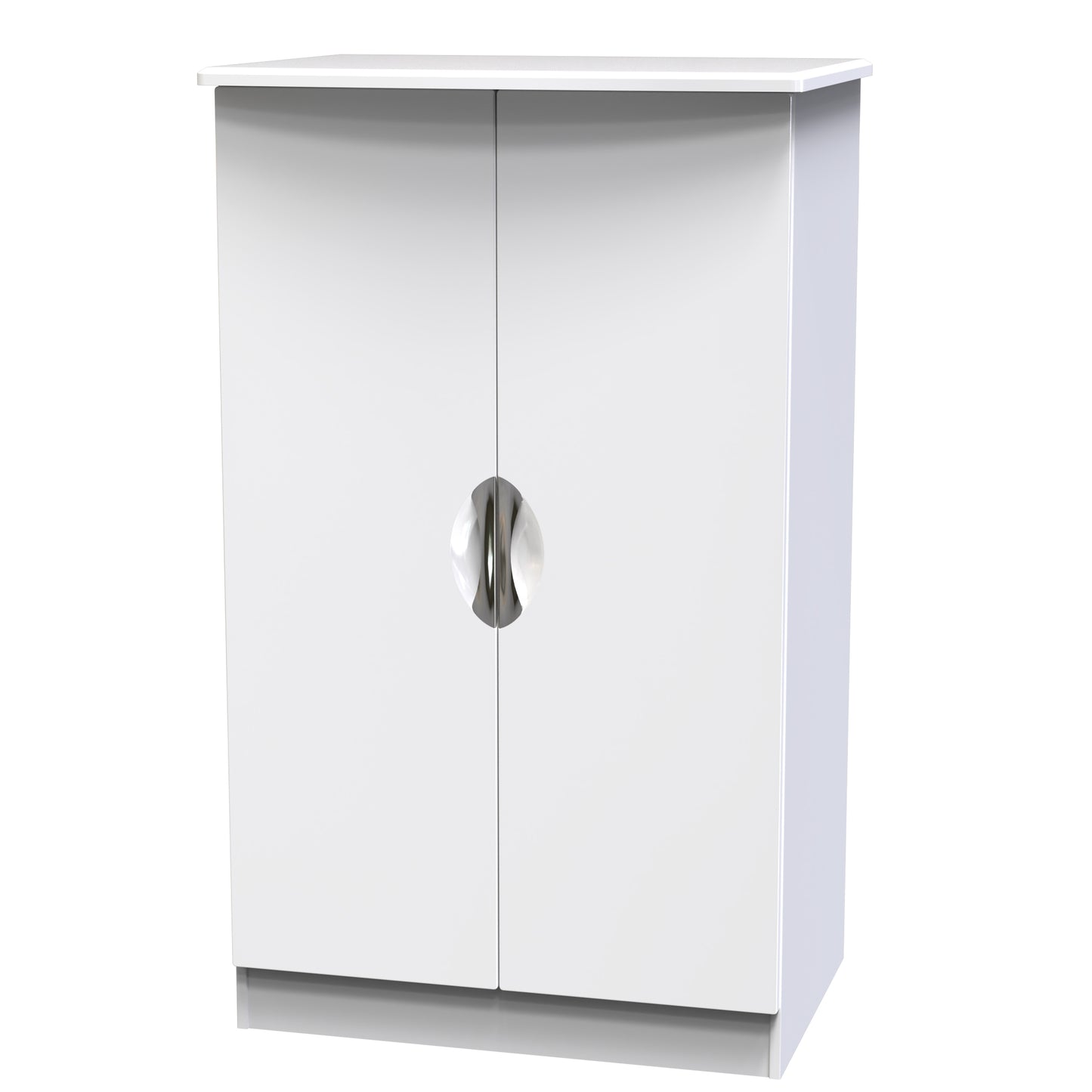 Camden Tall Wardrobe White 2 Doors 1 Shelf 126cm