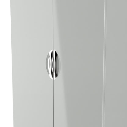 Camden Tall Wardrobe Grey 2 Doors 182cm