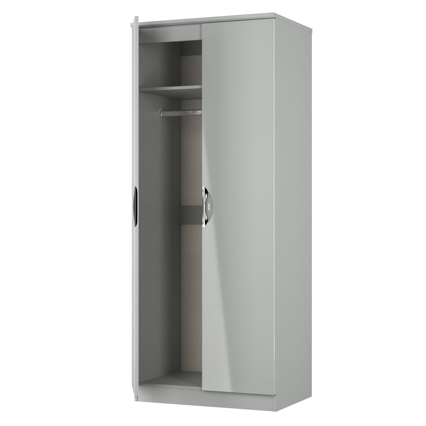 Camden Tall Wardrobe Grey 2 Doors 182cm