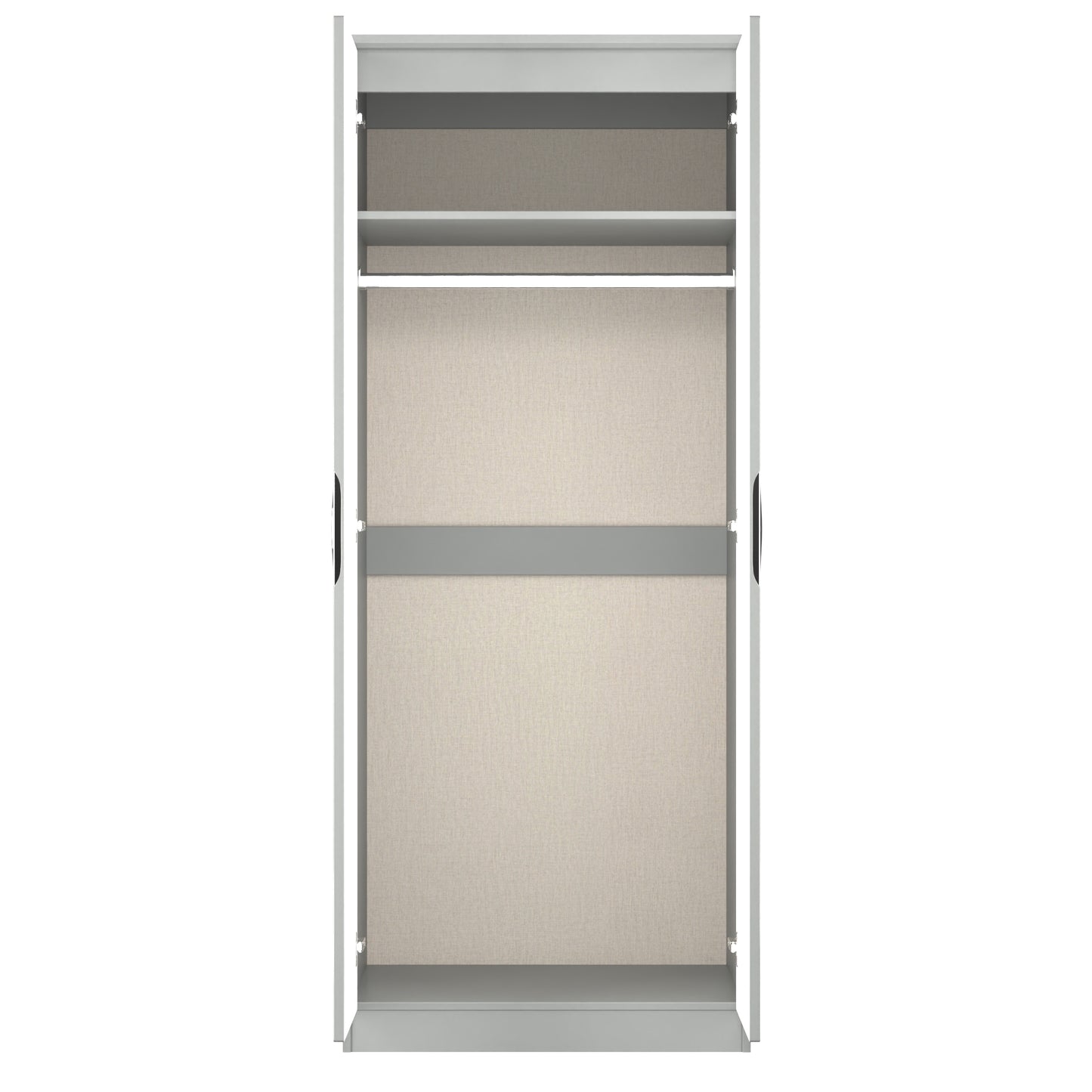 Camden Tall Wardrobe Grey 2 Doors 182cm