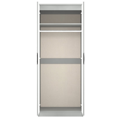 Camden Tall Wardrobe Grey 2 Doors 182cm