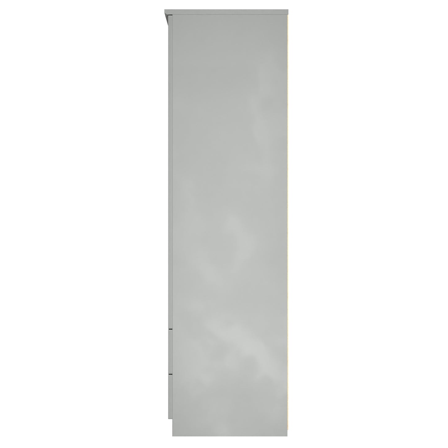 Camden Tall Wardrobe Grey 2 Doors 2 Drawers 182cm