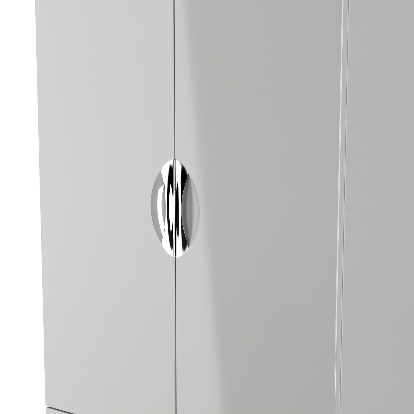 Camden Tall Wardrobe Grey 2 Doors 2 Drawers 182cm