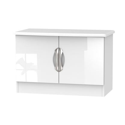 Camden Cupboard White 2 Doors 77cm