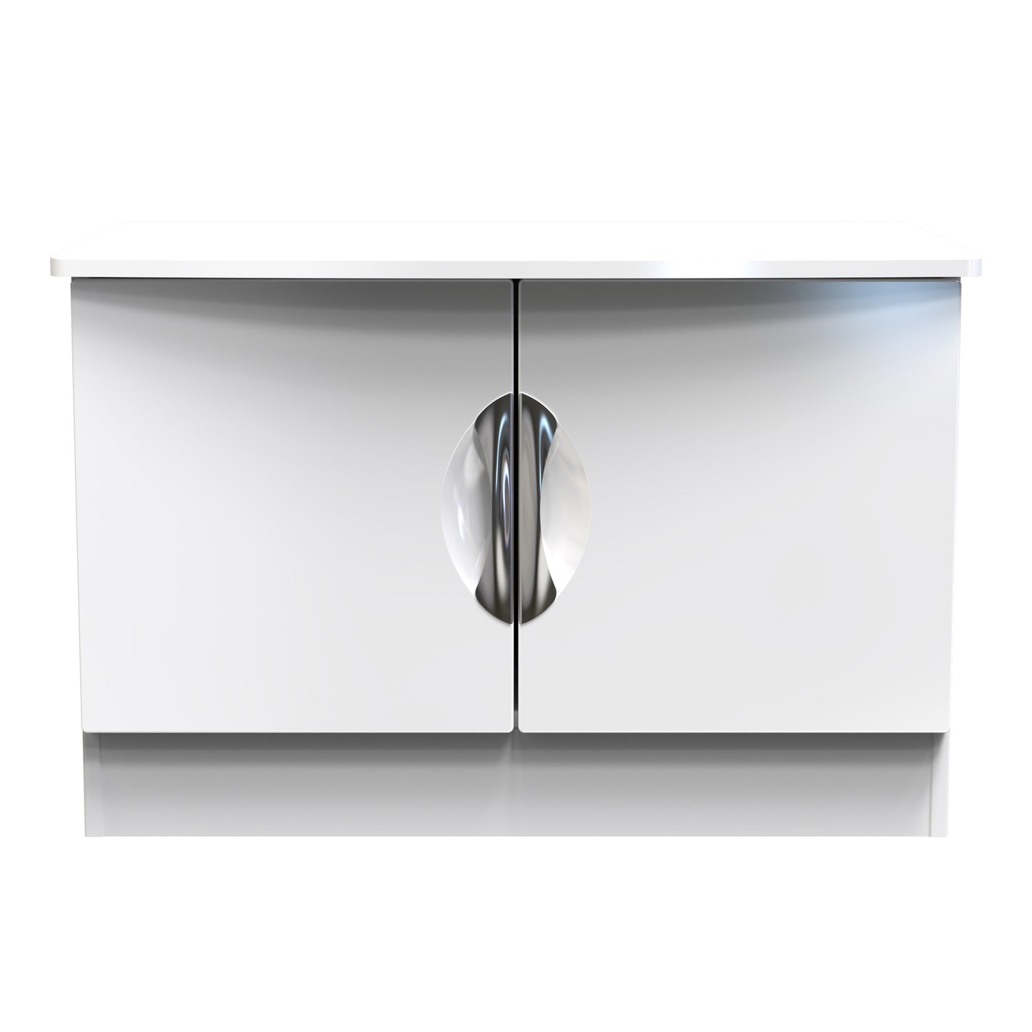 Camden Cupboard White 2 Doors 77cm