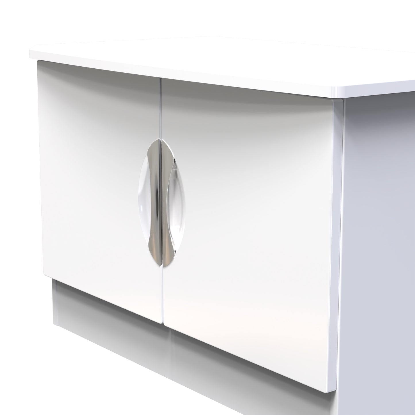 Camden Cupboard White 2 Doors 77cm