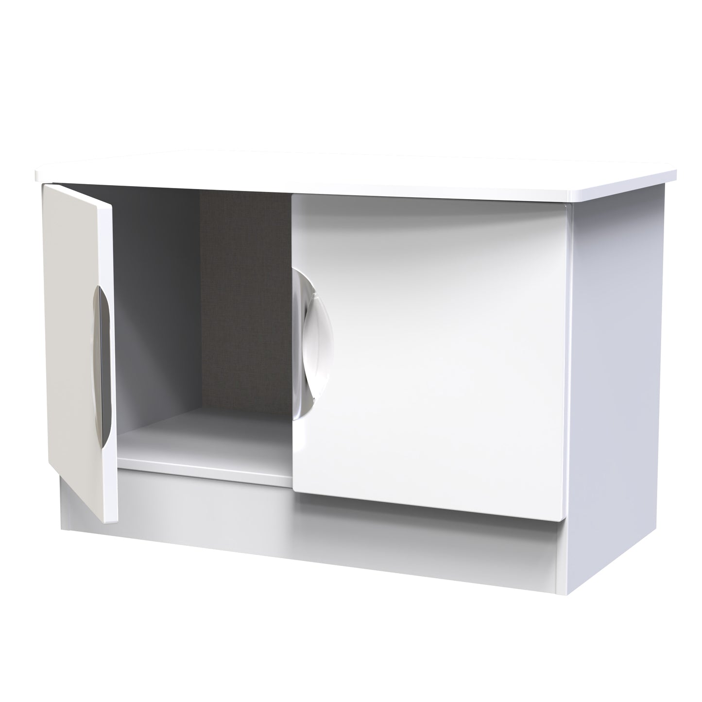 Camden Cupboard White 2 Doors 77cm