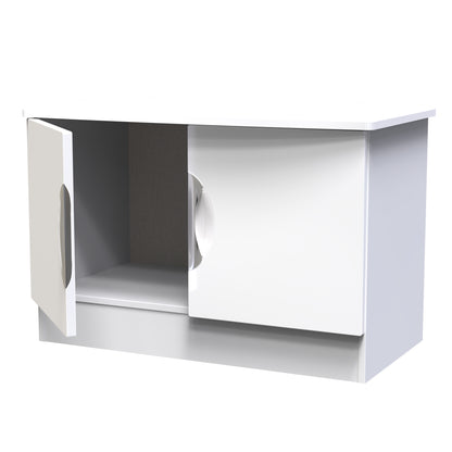 Camden Cupboard White 2 Doors 77cm