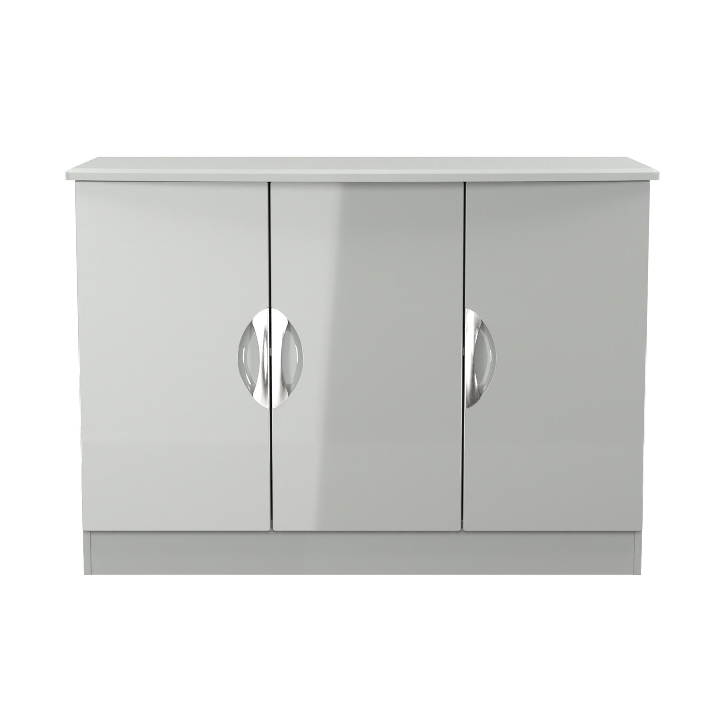 Camden Large Sideboard Grey 3 Doors 2 Shelves 112cm