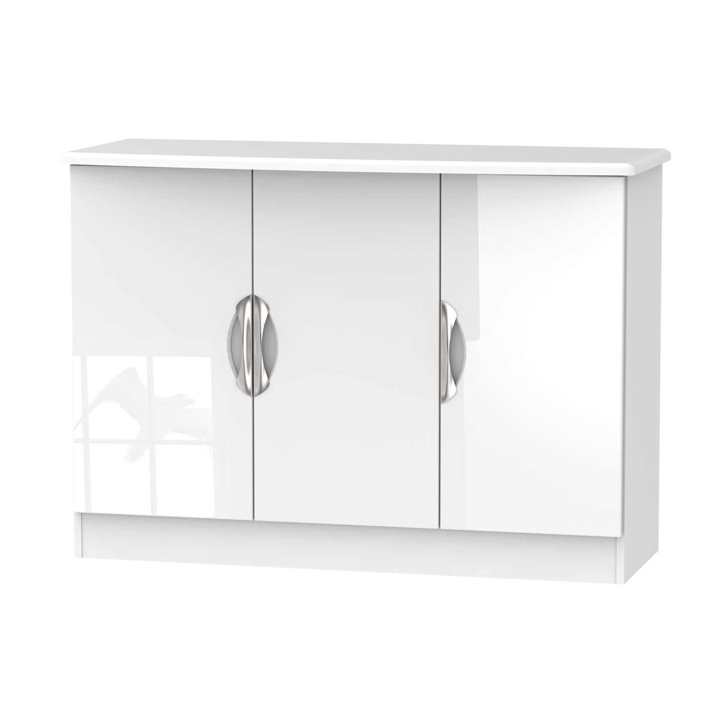 Camden Large Sideboard White 3 Doors 112cm