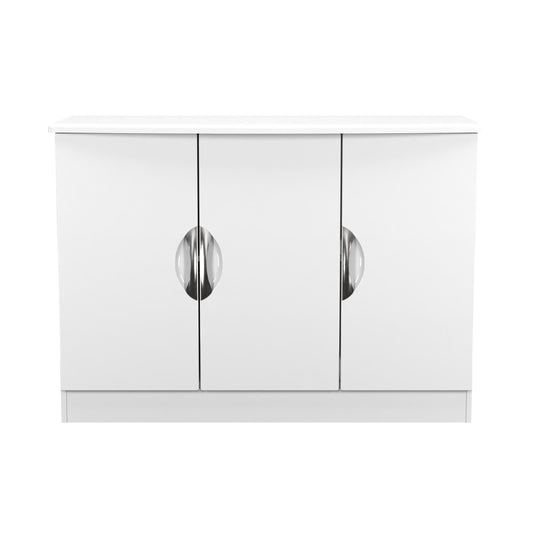 Camden Large Sideboard White 3 Doors 112cm