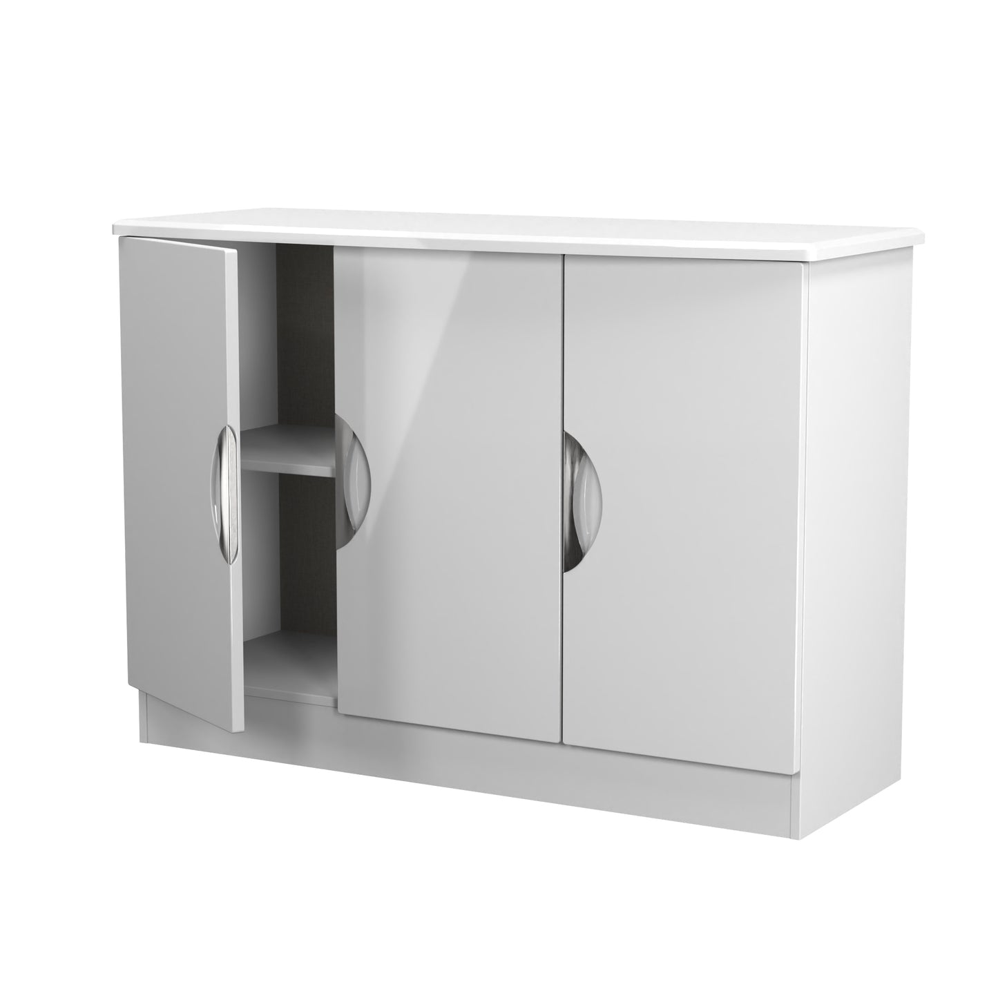 Camden Large Sideboard White 3 Doors 112cm