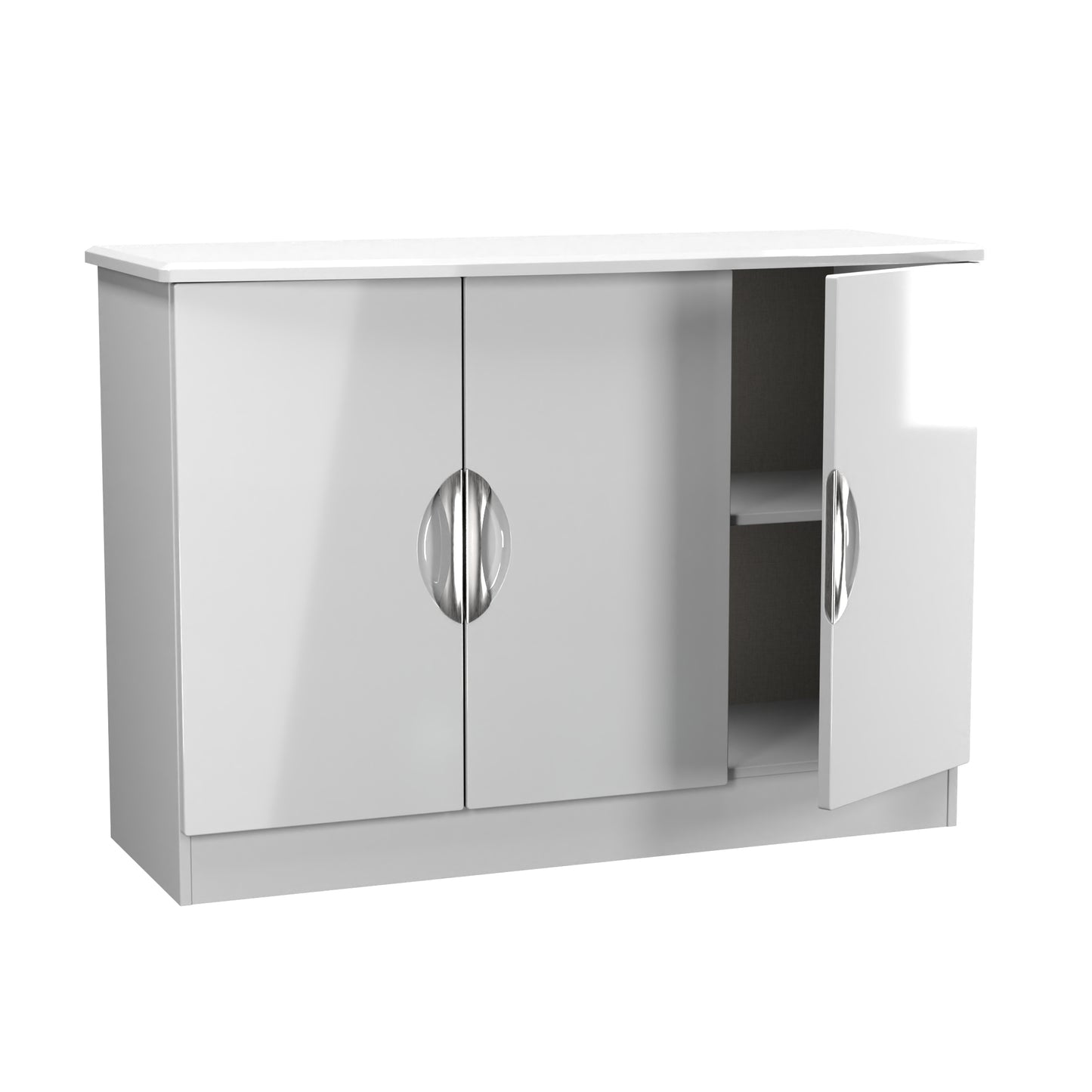 Camden Large Sideboard White 3 Doors 112cm