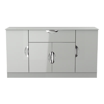 Camden Large Sideboard Grey 4 Doors 3 Shelves 1 Drawer 146cm