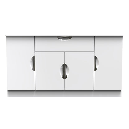Camden Large Cupboard White 4 Doors 1 Drawer 146cm