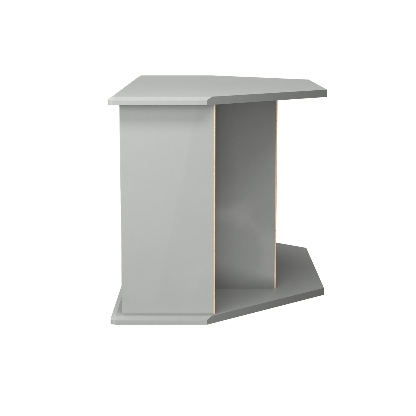 Camden Corner Corner TV Unit Grey 5 Shelves 1 Drawer 112cm