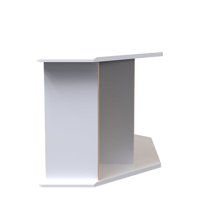 Camden Corner TV Unit White 5 Shelves 1 Drawer 112cm