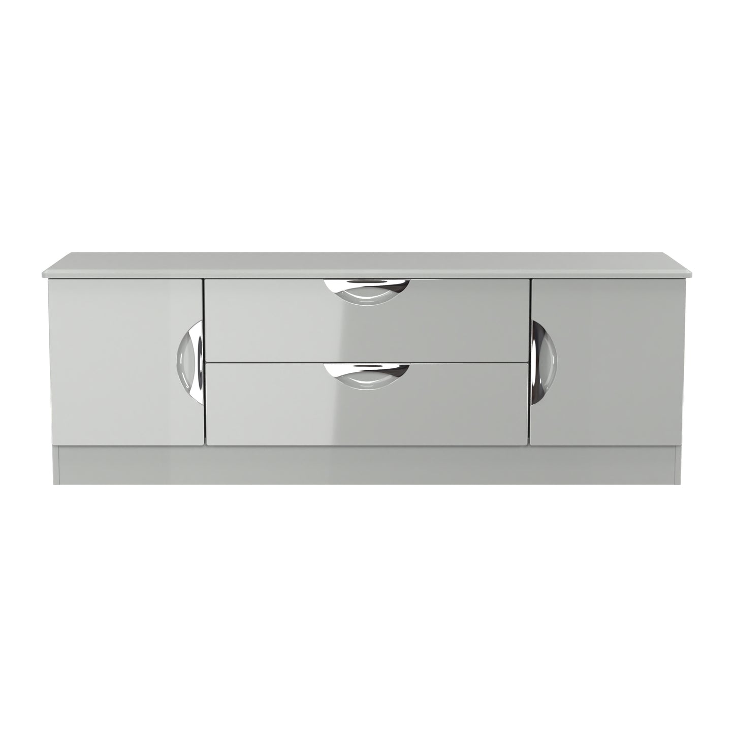 Camden TV Unit Grey 2 Drawers 2 Doors 146cm