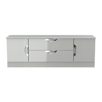 Camden TV Unit Grey 2 Drawers 2 Doors 146cm