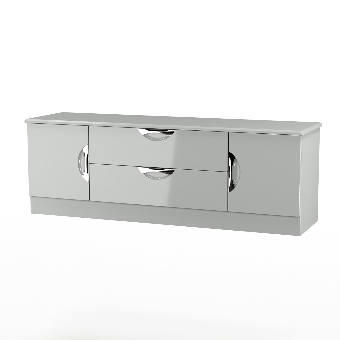 Camden TV Unit Grey 2 Drawers 2 Doors 146cm