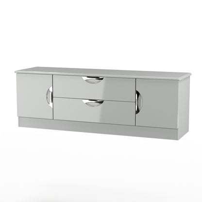 Camden TV Unit Grey 2 Drawers 2 Doors 146cm