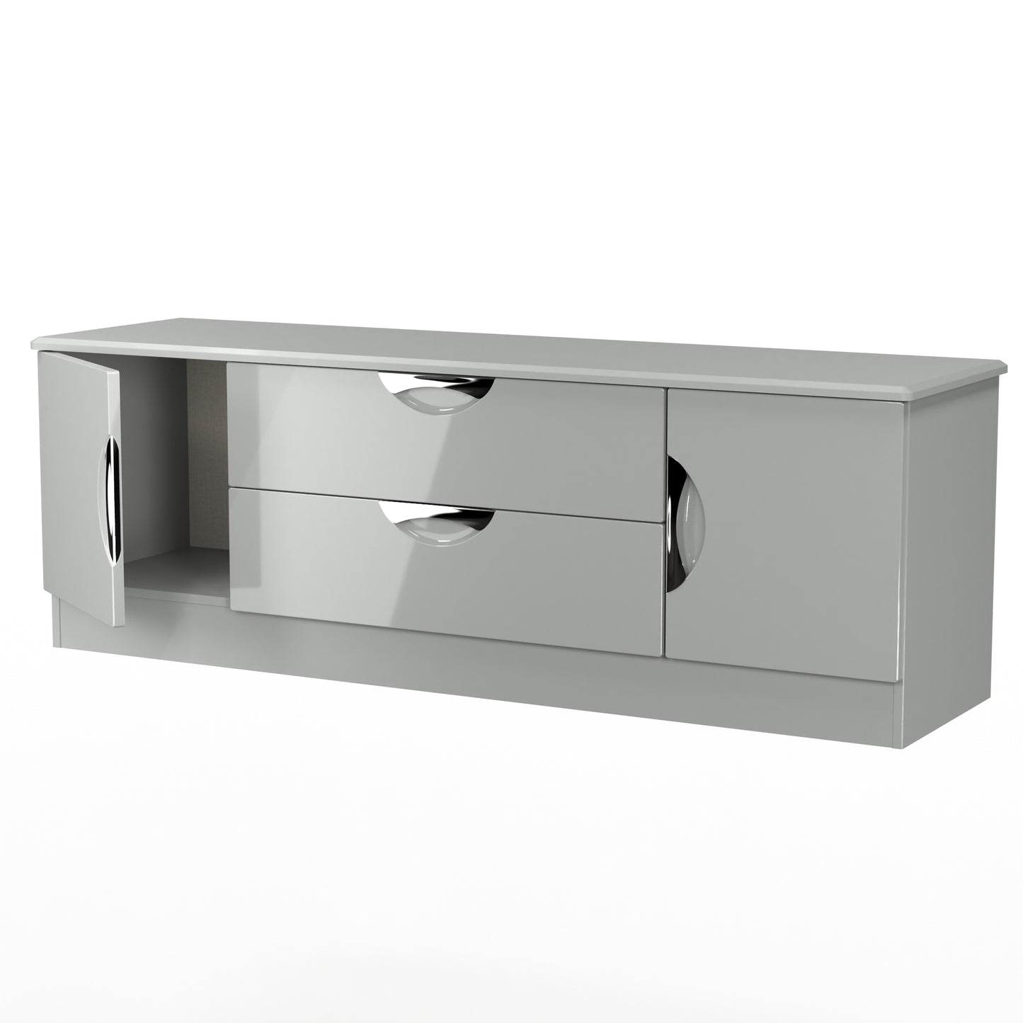 Camden TV Unit Grey 2 Drawers 2 Doors 146cm