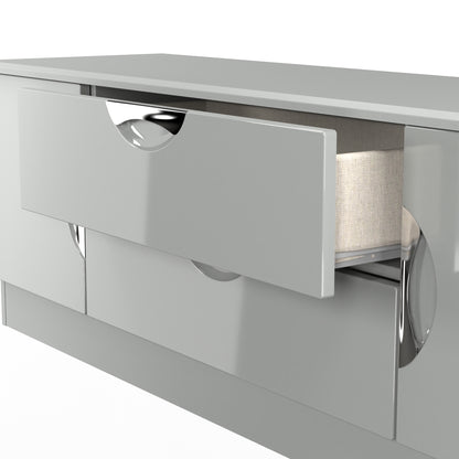 Camden TV Unit Grey 2 Drawers 2 Doors 146cm