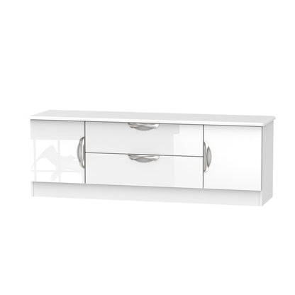 Camden Cupboard White 2 Drawers 2 Doors 146cm